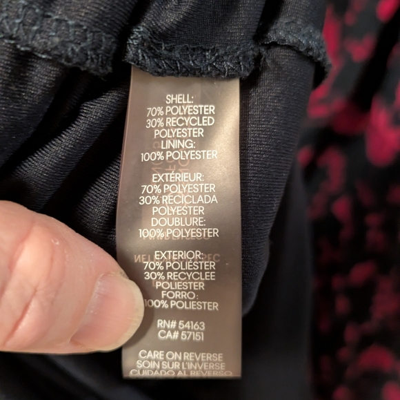 Tommy Hilfiger Black and Red Long Sleeve Dress - Picture 6 of 7